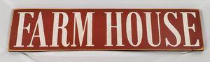 Farm House Wooden Painted Sign