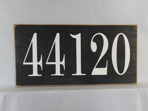 53147 Large Zip Code Wooden Signs
