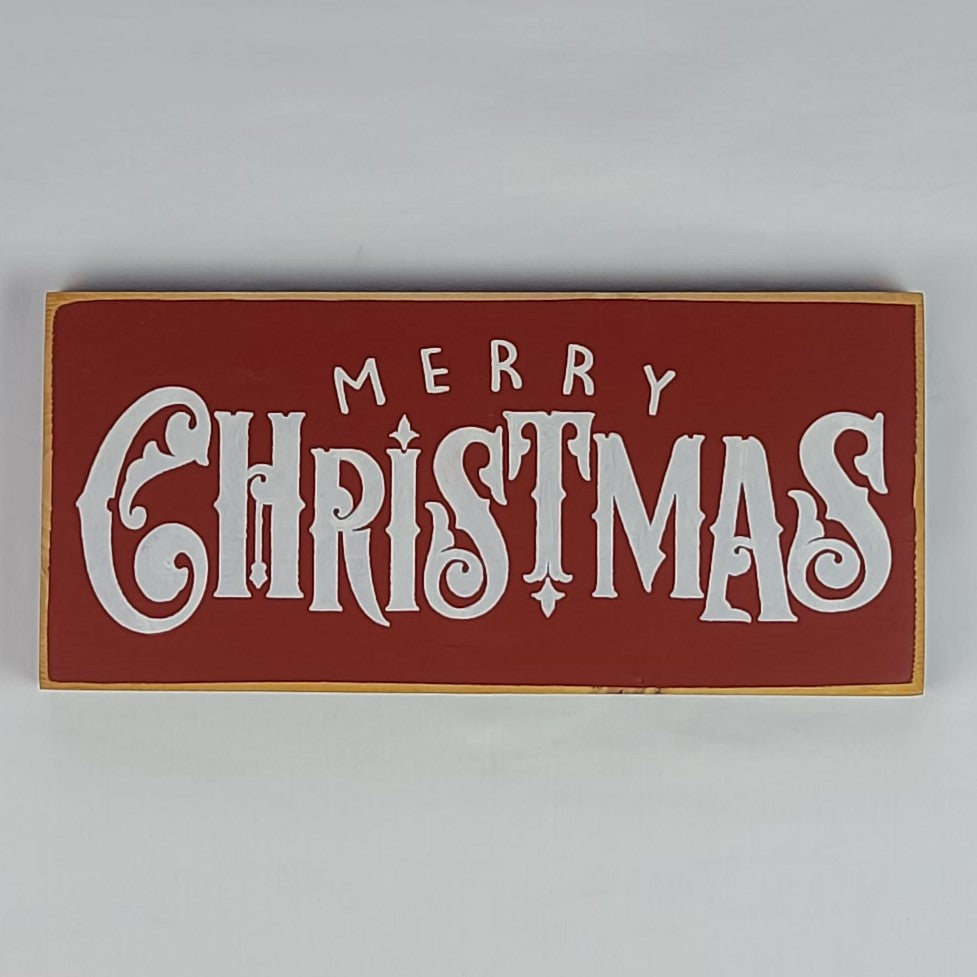 Merry Christmas Wooden Sign