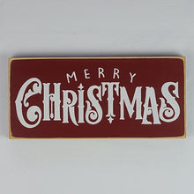 Load image into Gallery viewer, Merry Christmas Wooden Sign
