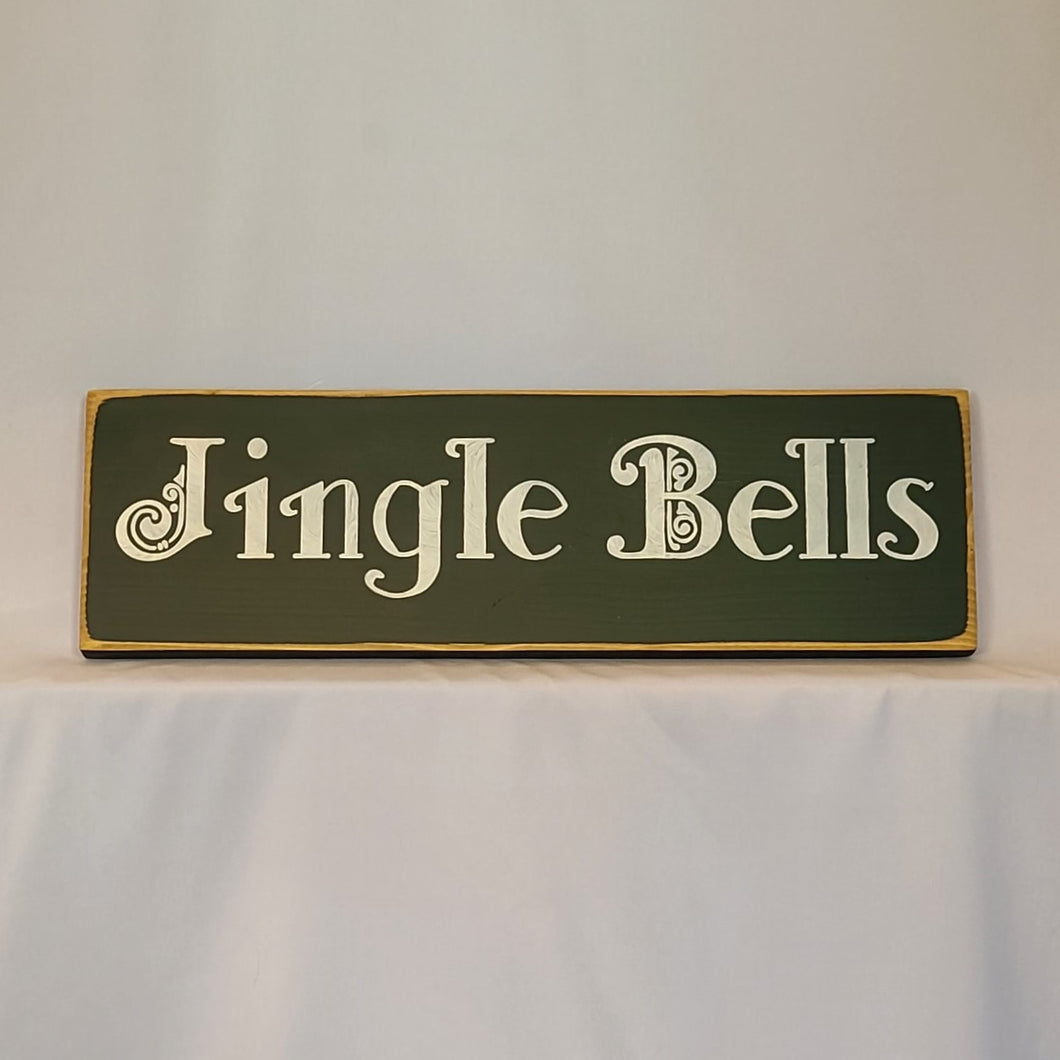 Jingle Bells Wooden Sign