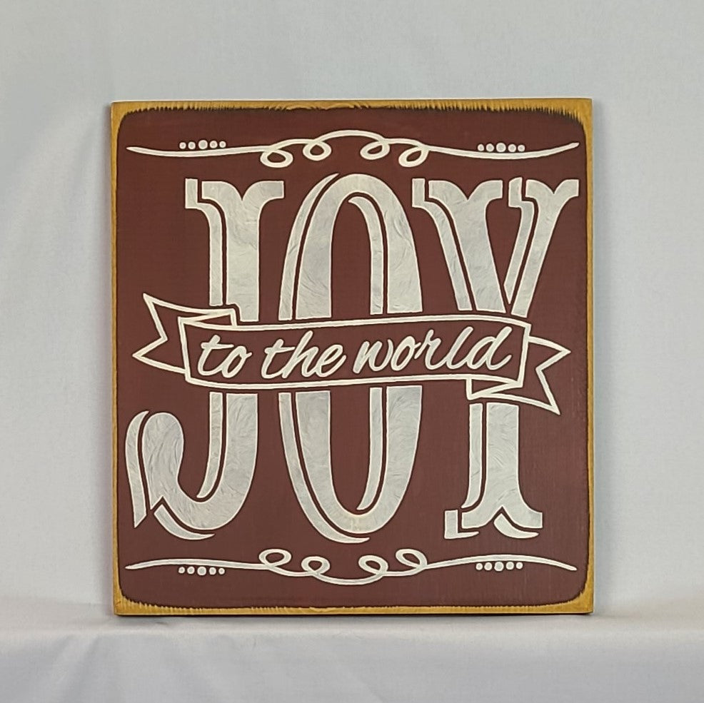 Joy to the World Vintage Christmas Sign