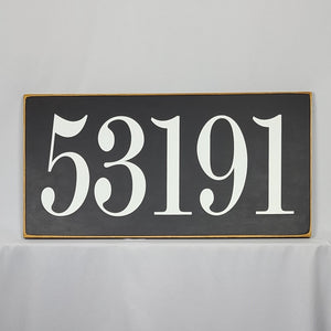 53147 Large Zip Code Wooden Signs