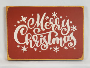 Merry Christmas Wooden Sign