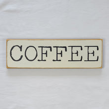 Load image into Gallery viewer, Coffee Wood Sign Neat Typography
