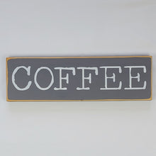 Load image into Gallery viewer, Coffee Wood Sign Neat Typography
