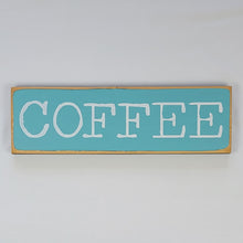 Load image into Gallery viewer, Coffee Wood Sign Neat Typography
