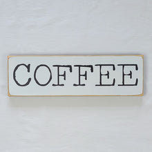 Load image into Gallery viewer, Coffee Wood Sign Neat Typography
