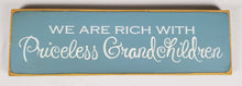 Load image into Gallery viewer, Priceless Grandchildren Decorative Wooden Sign
