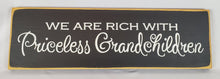 Load image into Gallery viewer, Priceless Grandchildren Decorative Wooden Sign
