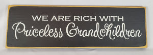 Priceless Grandchildren Decorative Wooden Sign