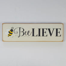 Load image into Gallery viewer, Beelieve Summer Wooden Sign
