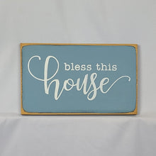 Load image into Gallery viewer, Bless This House Wooden Sign
