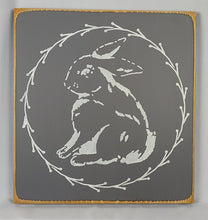 Load image into Gallery viewer, Easter Bunny Wooden Holiday Sign
