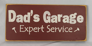 Dad's Garage Decorative Wooden Sign