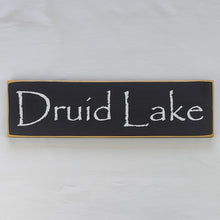 Load image into Gallery viewer, Druid Lake Decorative Wooden sign
