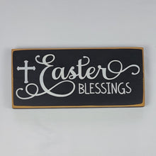Load image into Gallery viewer, Easter Blessings Wooden Religious Sign
