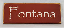 Load image into Gallery viewer, Fontana Wooden Lake Sign
