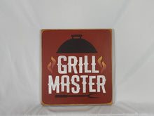 Load image into Gallery viewer, Grill Master Wooden sign
