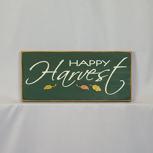 Happy Harvest Painted Wooden Sign