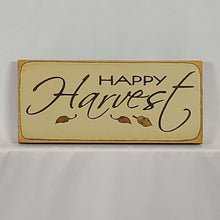 Load image into Gallery viewer, Happy Harvest Painted Wooden Sign
