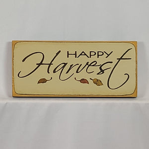 Happy Harvest Painted Wooden Sign