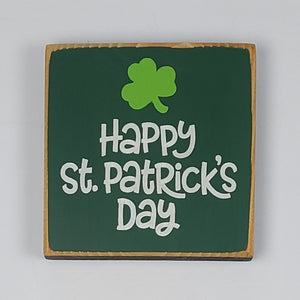 Happy St. Patrick's Day Mini Wooden Sign