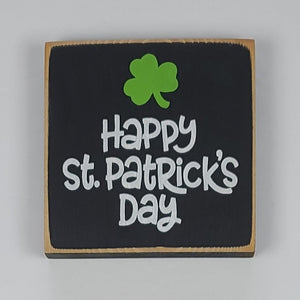 Happy St. Patrick's Day Mini Wooden Sign