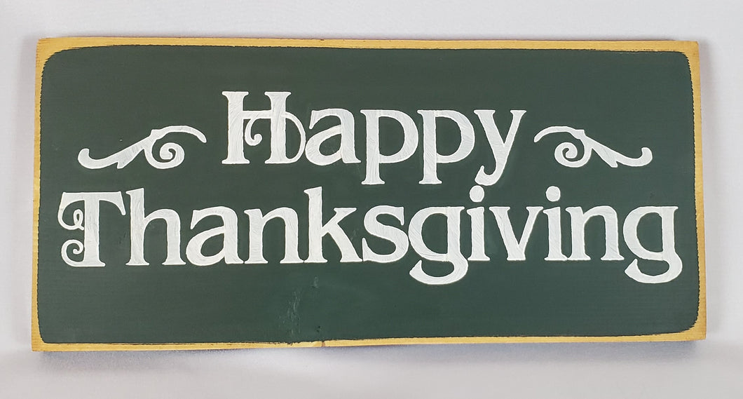 Happy Thanksgiving Decorative Wooden Sign