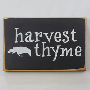 Harvest Thyme Painted wooden sign