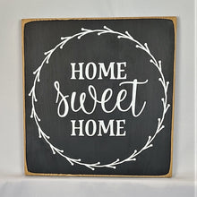 Load image into Gallery viewer, Home Sweet Home Wooden painted sign
