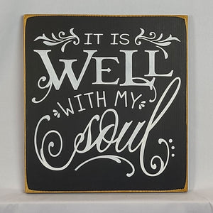 It Is Well With My Soul Beautiful Wooden Sign