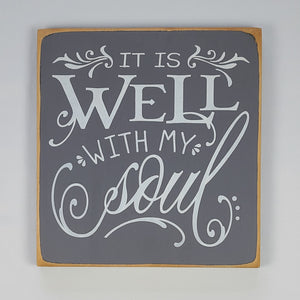 It Is Well With My Soul Beautiful Wooden Sign