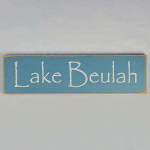 Lake Beulah Wooden Sign