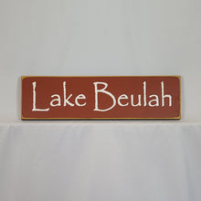 Load image into Gallery viewer, Lake Beulah Wooden Sign
