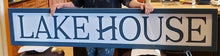 Load image into Gallery viewer, Lakehouse Six Foot Long Wooden Lake Sign
