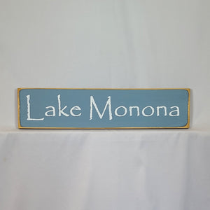 Lake Monona Decorative Wooden Sign