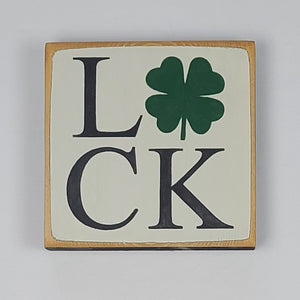 Luck Mini Wooden Irish Painted Sign