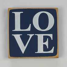 Load image into Gallery viewer, Square Love Wood Sign Mini Small
