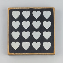 Load image into Gallery viewer, Mini 12 Heart Wooden Romance Sign
