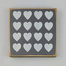 Load image into Gallery viewer, Mini 12 Heart Wooden Romance Sign
