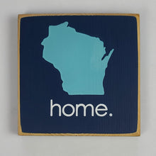 Load image into Gallery viewer, Home. WI Mini Wooden Sign
