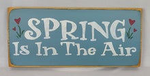 Load image into Gallery viewer, Spring Is In The Air painted Wooden Sign
