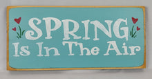 Load image into Gallery viewer, Spring Is In The Air painted Wooden Sign
