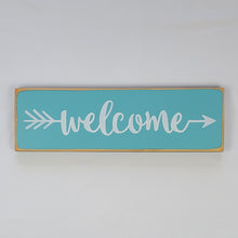 Load image into Gallery viewer, Welcome Arrow Decorative Wooden Sign
