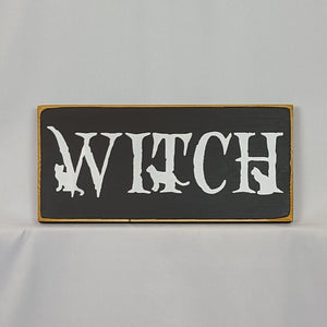 Witch Wooden Sign