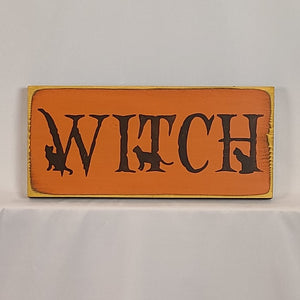 Witch Wooden Sign