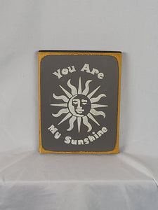 You Are My Sunshine Mini Wooden Sign Featuring the Sun